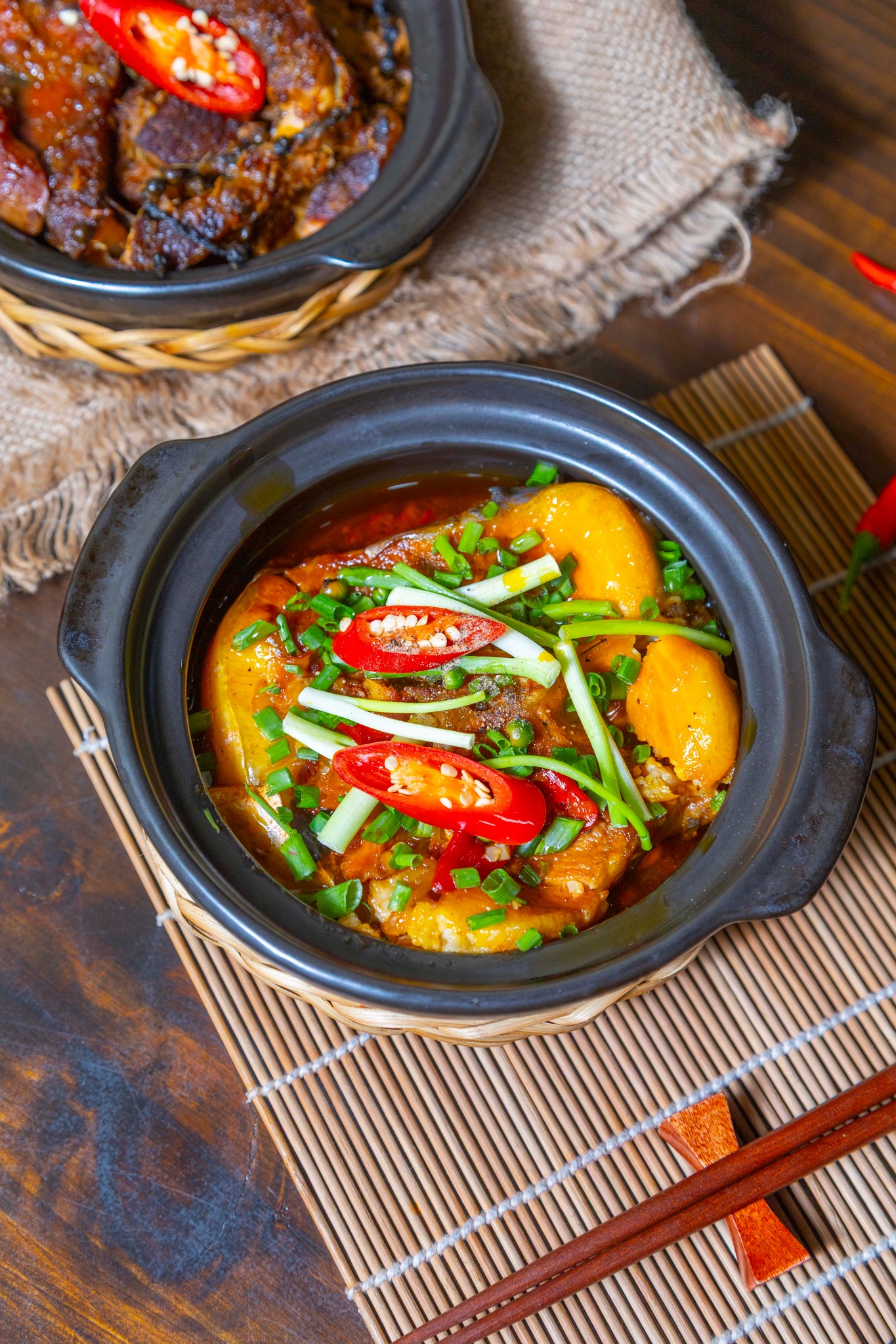 Cá bông lau kho tộ